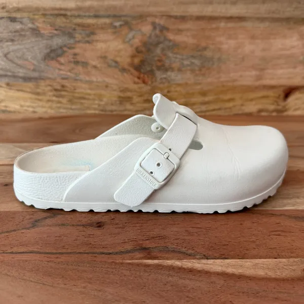 Birkenstock | 38 | Womens 7-7.5 | Boston Essentials EVA Slip-On Clog in Eggshell - Image 3