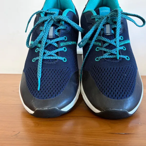 Vionic Emerald Navy Teal Mesh Walking‎ Shoes Sneakers 335EMERALD Womens 10 - Image 4