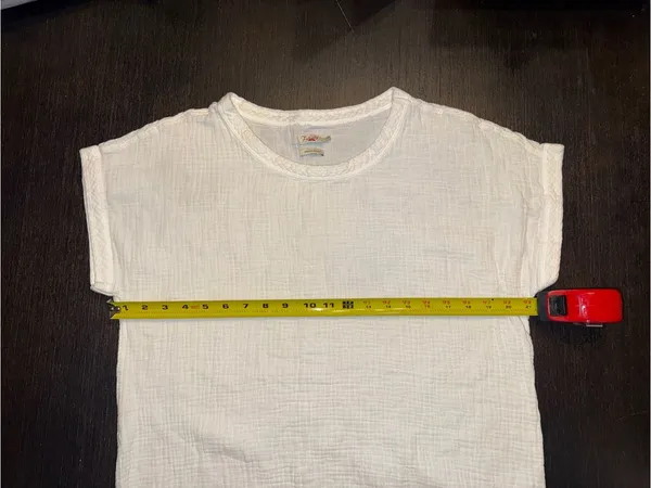 Faherty Dream Organic Cotton Gauze Dolman Tee Size M - Image 4