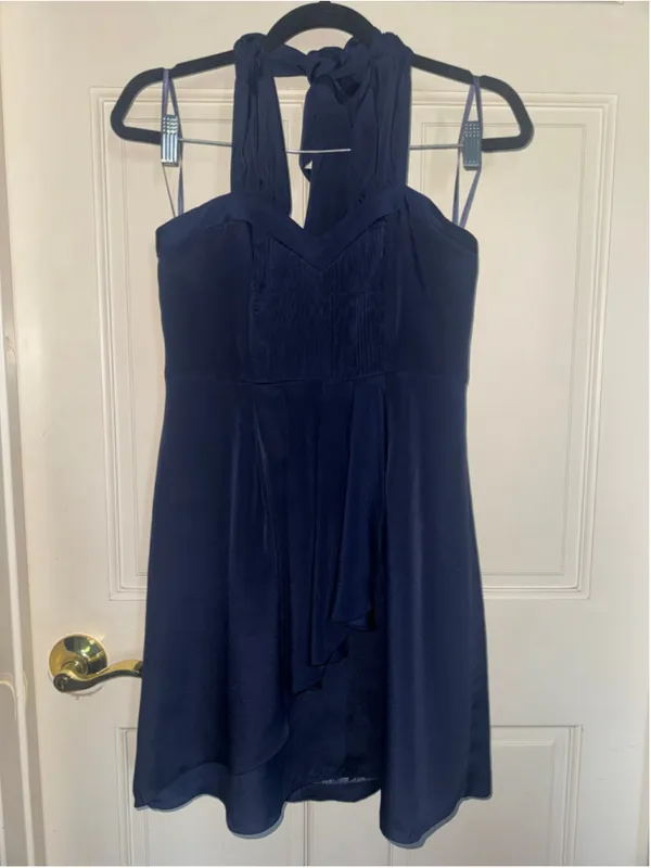 Women's Luce Navy Mini Dress Size M - Image 2