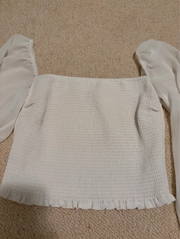 Wilfred Smocked Aritzia Blouse - Image 2