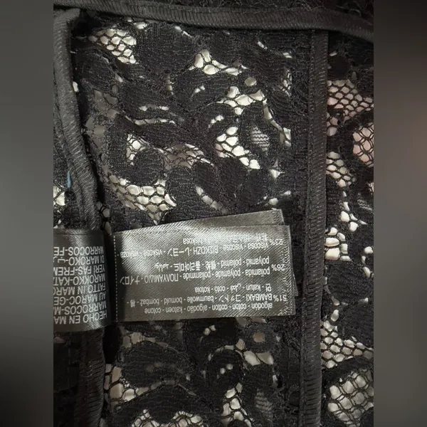 Zara Elegant Black Lace Blazer - Image 13