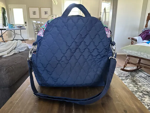 Cinda B Quilted Tennis Tote Blue - Image 4