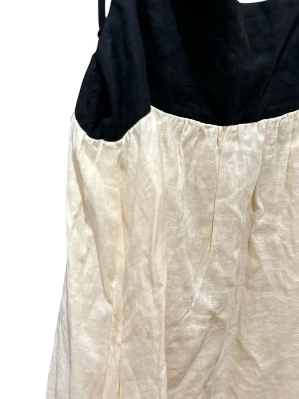 Dissh Elena buttermilk linen quiet luxury dress Size: 8 - Image 8