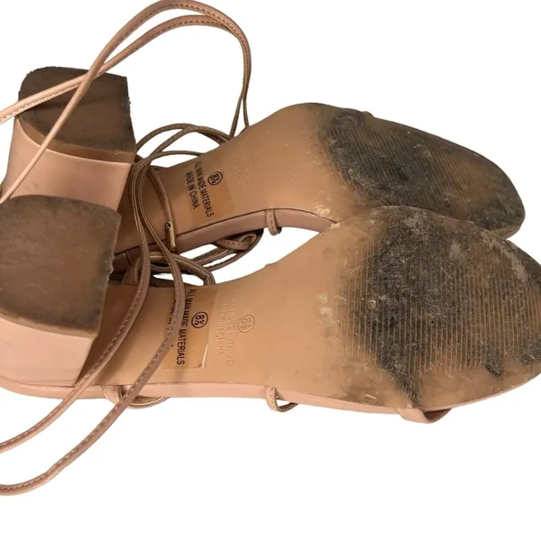 LuLu's Lace Up Calf Heels‎ - Image 5