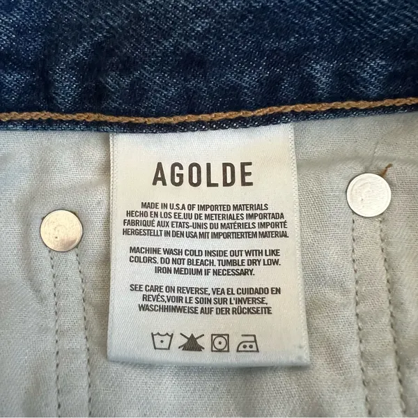 Agolde Women’s Vintage High Rise Flare Jeans Absolute Wash Size 32 - Image 9
