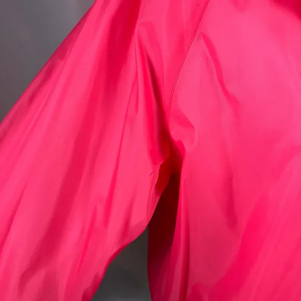 Vintage Ames‎ Hot Pink Windbreaker Nylon Cotton Lined Jacket Size L New 80's - Image 10