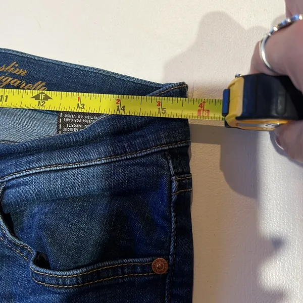 7 for all man kind women’s size 31 skinny blue jeans - Image 10