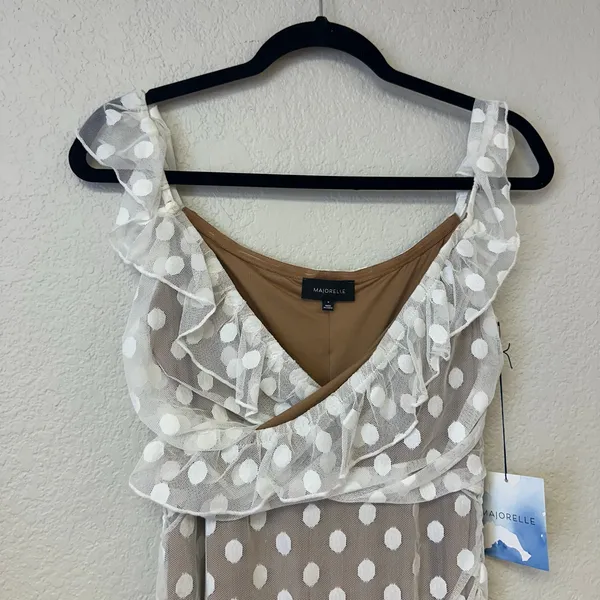 NWT Majorelle Bandit Off the Shoulder Mini Dress White Medium - Image 5