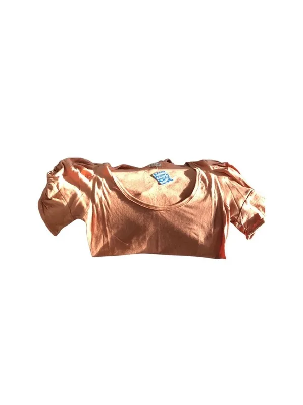 Free People Ava Puff-Sleeve Bodysuit Size M Pink Cinnamon - Image 4