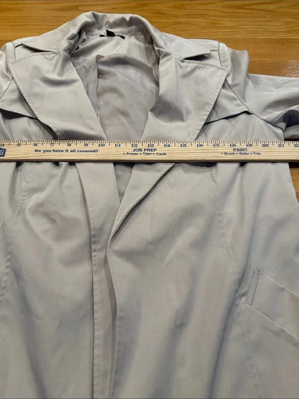 Roz & Ali tan trench coat size large . - Image 7