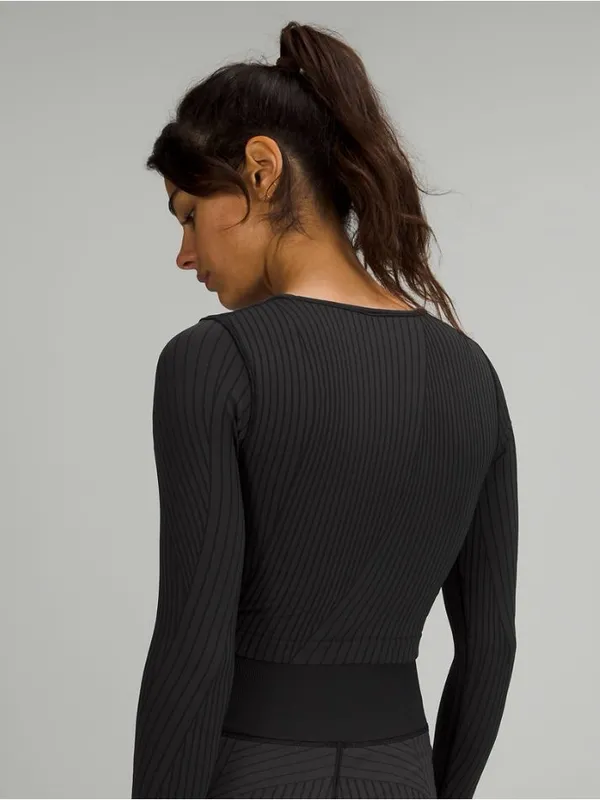 Lululemon‎ Ebb to Street Long Sleeve Shirt Size 4 - Image 4