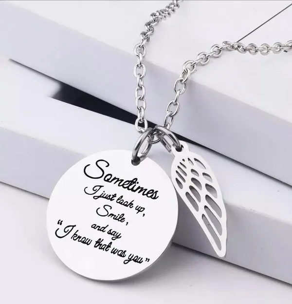 Boutique I Know That Was You, Grief Gift, Lost Loved One Gift, Daily Reminder, Funeral Gift, Loss Necklace, Gift To Friend, Gift To Family - Image 7