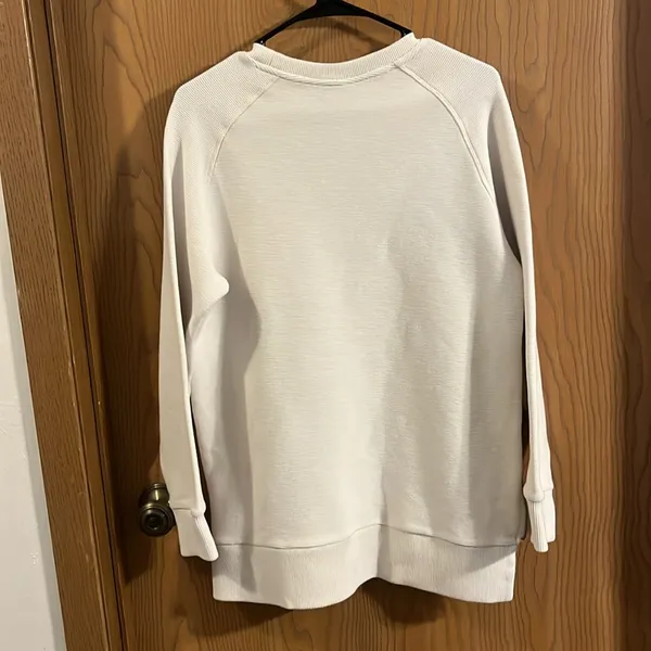 Varley‎ Mae Boyfriend Oversized Sweat Pullover in Egret Small - Image 11