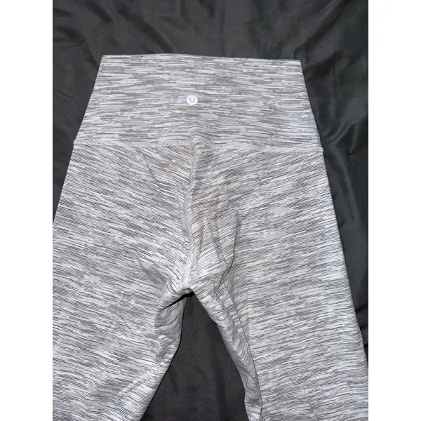 Lululemon Leggings Women‎ Gray Wunder Under Hi Rise Yoga Gym Training Pants Sz 4 - Image 5