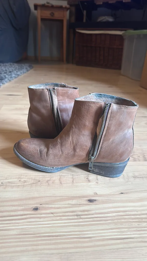 Circle G Booties Leather Fringe 7 - Image 6