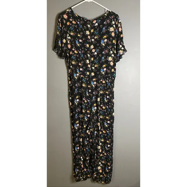 Wild Fable Floral Crop Jumpsuit Short Sleeve Size Large NWOT - Image 6