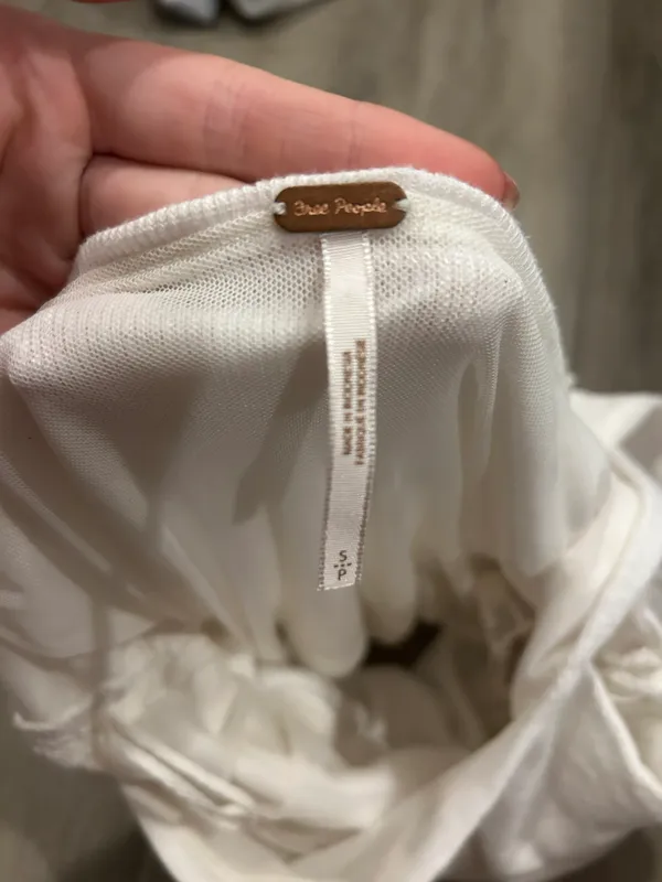 Free People White Bow Top - Image 3