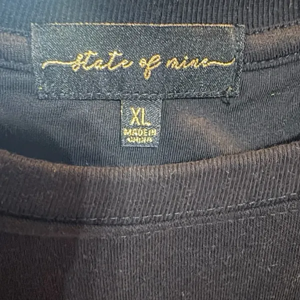 State of Mine Black Merry Everything Sweatshirt XL NWT - Image 3