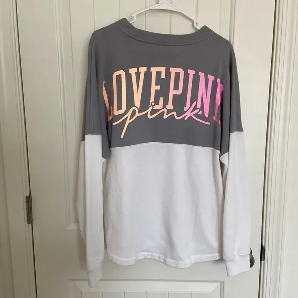 PINK Victoria’s Secret women’s multicolored logo crewneck‎ — medium - Image 6