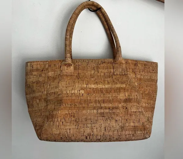 Laggo cork large tote bag lightweight Brown - Image 2