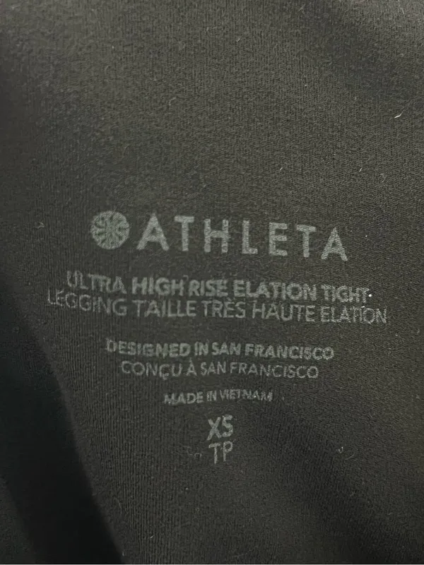 Athleta ultra high rise elation leggings black XS - Image 10