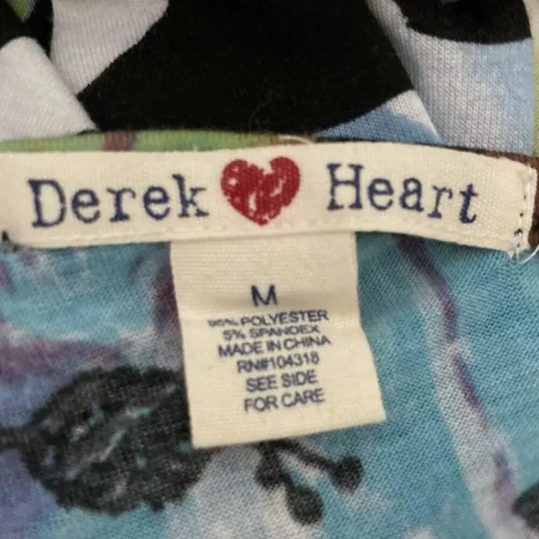 Derek Heart High Low‎ Dress Medium Tropical Floral Racerback Sleeveless Summer - Image 9