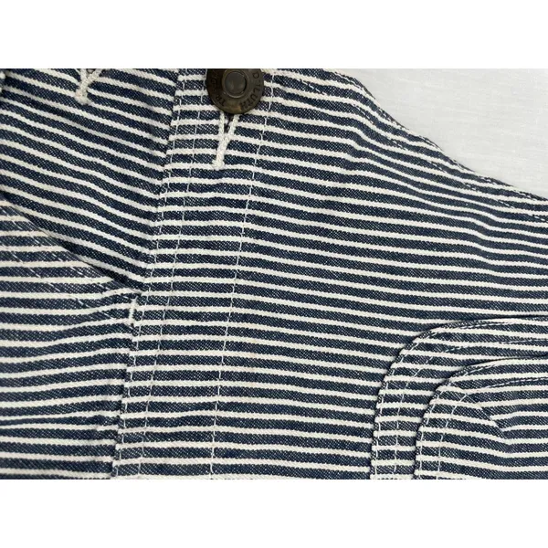 Duluth Trading Overall Shorts Railroad Engineer Striped 100% Cotton Workwear M - Image 8