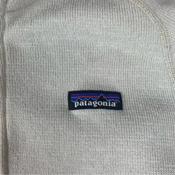 Patagonia women's medium better sweater off white cream 1/4 zip pullover outdoor - Image 4