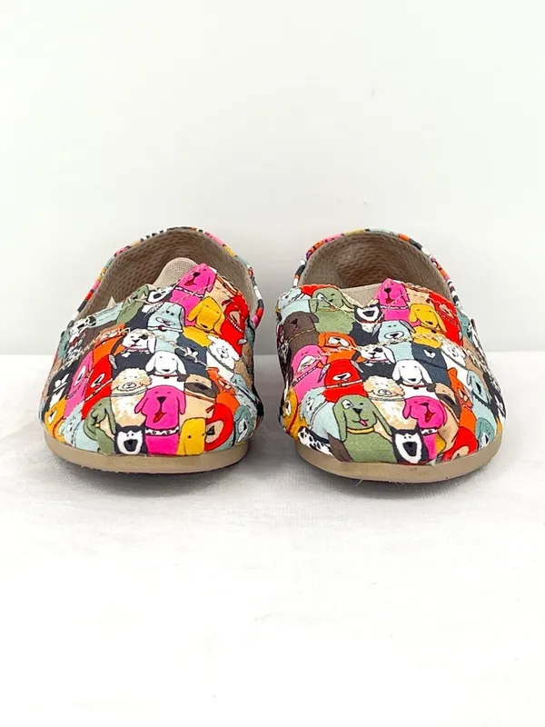 BOBS Skechers Plush Paws for Dogs Multi Dog Print Slip On Flats Women’s 8.5 - Image 2