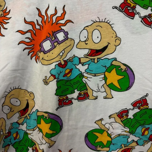 Nickelodeon Tommy and Chucky Rugrats All Over Tshirt size XL - Image 2