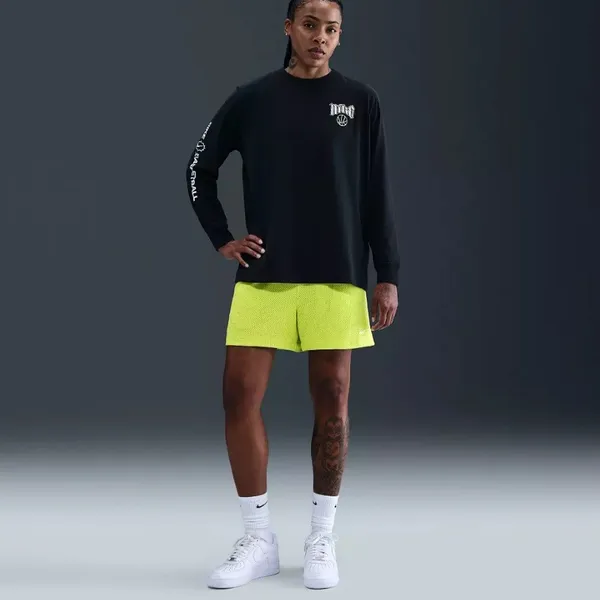 Nike Women's Essential Dri-Fit 4" Mesh Basketball Shorts in Cyber size XS NWT - Image 4