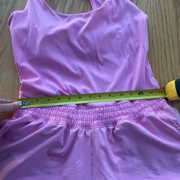 Aerie Offline Pink Athletic Romper Jumpsuit Women's Size Large L‎ Racerback - Image 11
