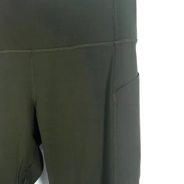 Lululemon Running Leggings Womens 10 Capri Crop Pace Revival High Rise 22" Green - Image 6