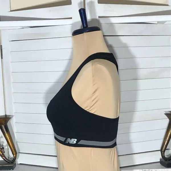 New Balance Black Racerback Sports Bra Size Small - Image 6