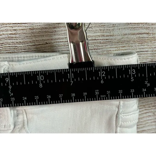 American Eagle Hi Rise Jegging Next Level‎ Stretch Size 4 Regular WHITE Stains - Image 11