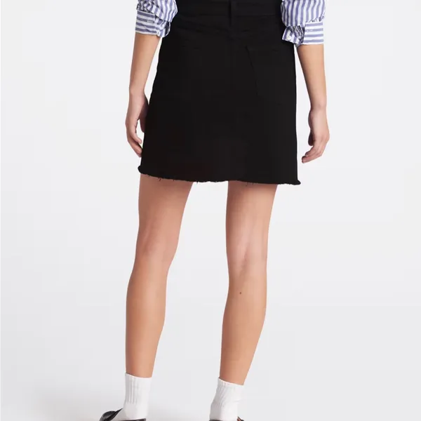 Just USA Black Denim Mini Skirt NWT Size L - Image 2