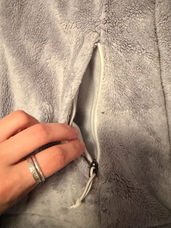 The North Face Gray Osito-Style Fleece Jacket - Image 2
