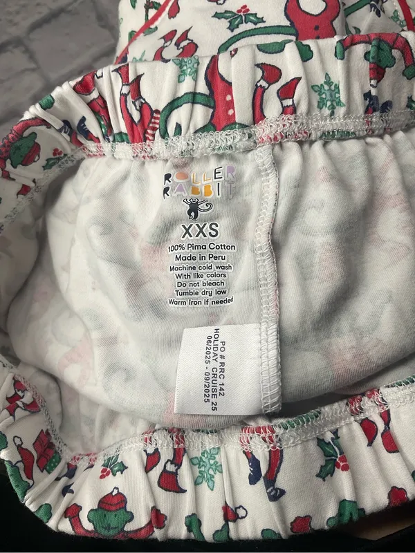 RARE Womens Roller Rabbit Christmas Pajamas - Image 6