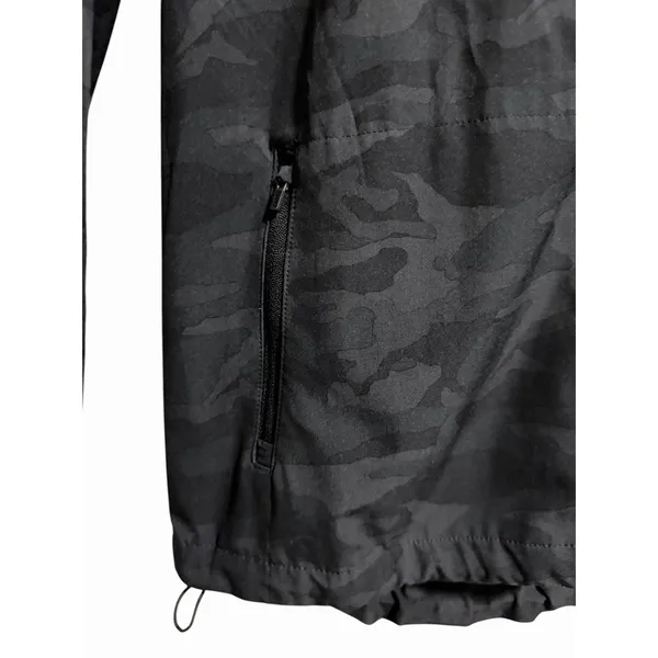 Vuori Outdoor Trainer Shell Hoodie Jacket‎ Black/Gray Camo Women's Size Medium - Image 8