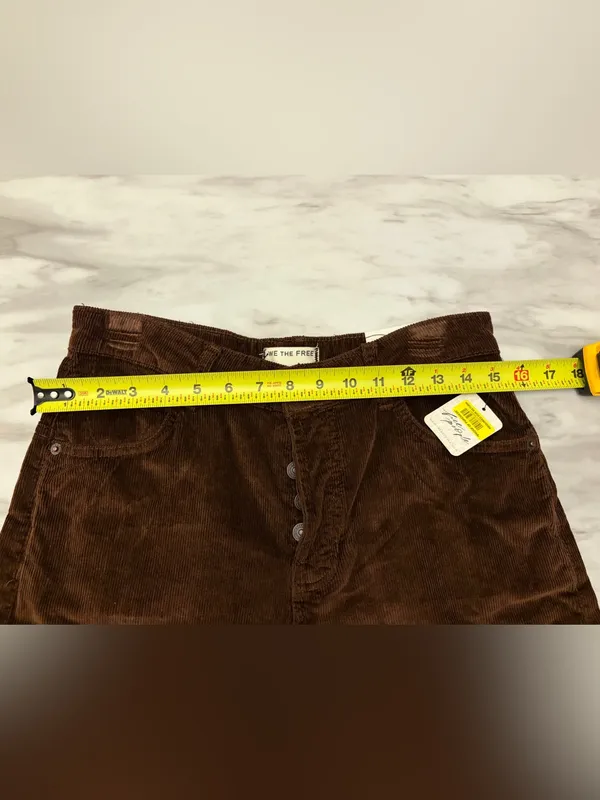 Free People We The Free Deep Trance Corduroy Boyfriend Pants 26 NWT - Image 7