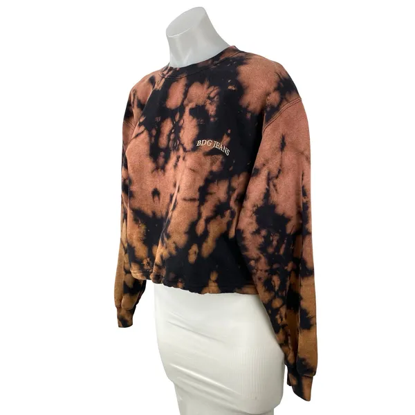 Urban Outfitters BDG Black Brown Long Sleeve Crew Neck Sweatshirt Top Size S - Image 2