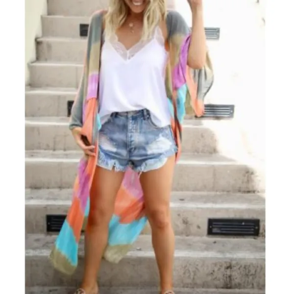 Boho Colorfully Summer Kimono (Restock!!) Multiple - Image 7