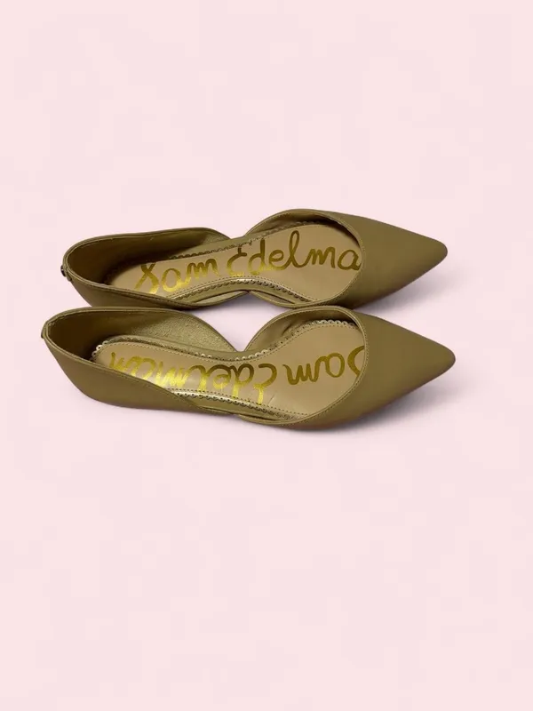 Sam Edelman Tan Pointed D'Orsay Flats - Sleek Point Toe - Image 2