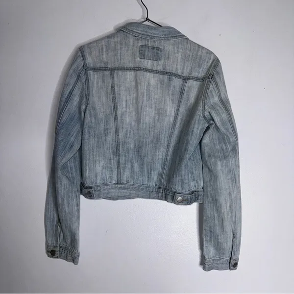 Loft Medium Light Wash Denim Jean Jacket‎ - Image 2