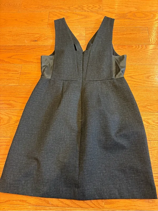 Madewell Sheath Dress Faux Leather Panel Size 12 Career Cocktail Minimalist - Image 6