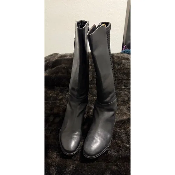 Cole Haan Rockland Boots Black SZ 9 B tall riding motorcycle equestrian - Image 2