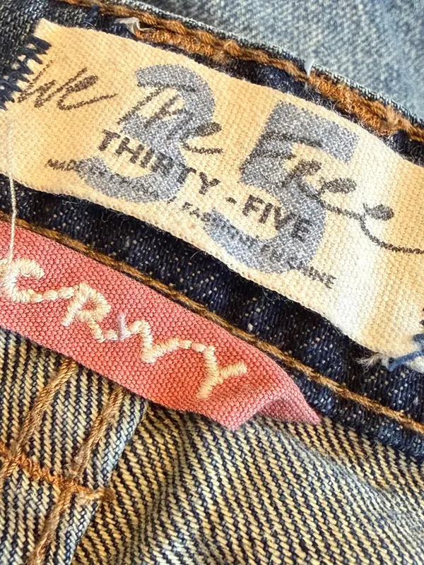 We The Free People Wide Leg Loose Fit Jeans Distressed Crvy Size 35 Women's - Image 13