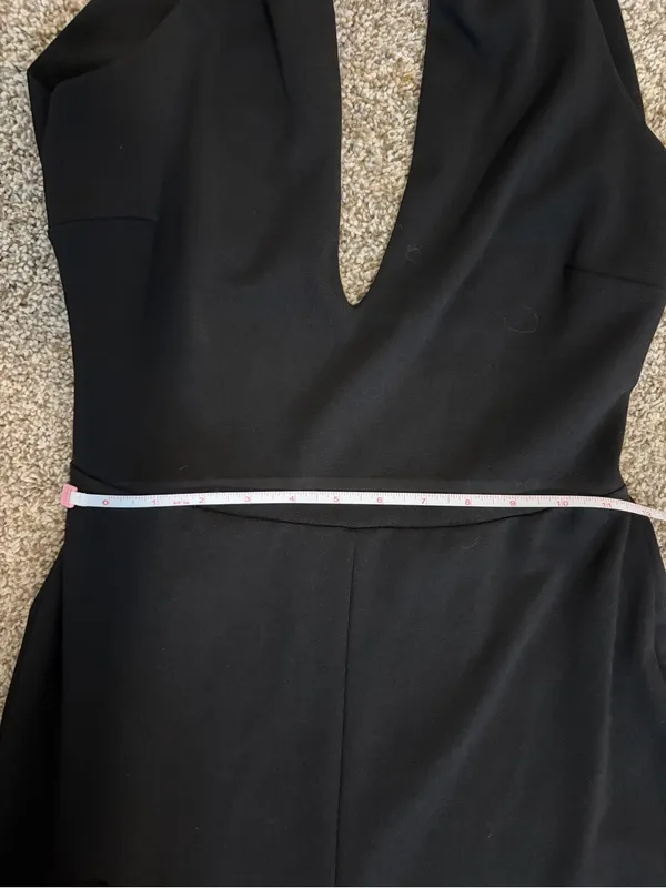 Black Lulus Thinking Out Loud Black Backless Jumpsuit Size S - Image 13