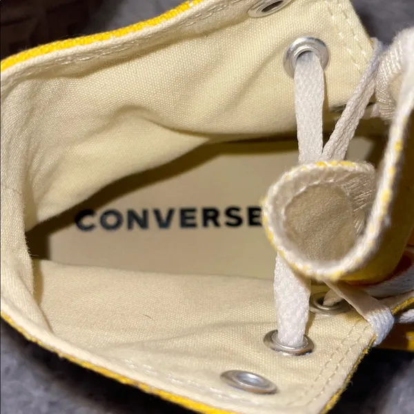 Converse Chuck Taylor All Star High Tops Yellow Unisex W6 / M4 - Image 7